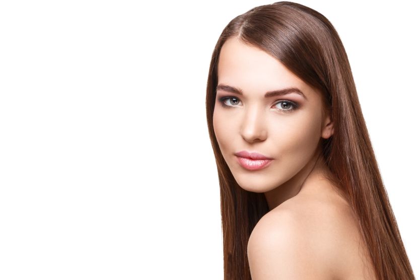 Woman with beautiful long hair